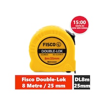 Fisco Double-lok 8 Metre / 25 Mm Çelik Şerit Metre Dl8m/25 MM
