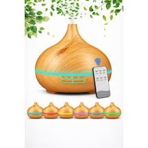 550 Ml Uzaktan Kumandalı Aroma Difüzörü Ultrasonik Hava Nemlendirici Renk Ledli