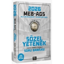 Cba Yayınları 2026 Meb-ags Sözel Yetenek Soru Bankası Çözümlü Pusula Serisi