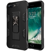Kilifone - İphone 7 Plus Uyumlu Kılıf Katlanabilir Standlı Koruyucu Volve Kapak - Lacivert - T14098