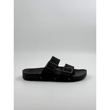 Pierre Cardin Çift Bantlı Erkek Terlik Siyah