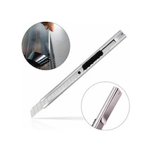 Profesyonel Cep Tipi İnce Metal Maket Bıçağı Alüminyum Kasalı Otomatik Bıçak Kilit Sistemli 132 Mm