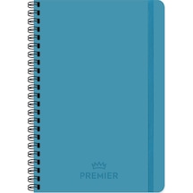 Keskin Color 17x24 Çizgili Spiralli Premier Defter - Mavi