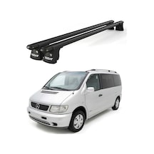 Trio-ı Mercedes-benz Vito 1997-2003 Uyumlu Siyah Kilitli Ara Atkı 135cm Port Bagaj Tavan Barı
