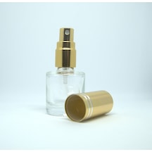Boş Parfüm Şişesi 7 ML 5 Adet Sarı Metal Sprey ve Kapak Boş
