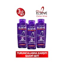 Elseve Turunculaşma Karşıtı Mor Şampuan 3 x 200 ML