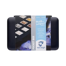 Van Gogh 12'li Metalik Renk Tablet Sulu Boya Seti Plastik Kutulu / 20808640 Diğer