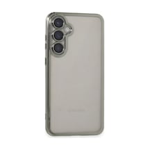 Samsung Galaxy Uyumlu, S23 Fe Kılıf Lensli Silikon - Gümüş