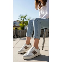 U.s. Polo Assn. Mira Rahat Taban Cilt Kadın Sneaker 867800000764 14 Bej Bej