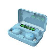 F9-5 Tws Bluetooth Kulaklıklar: Dokunmatik Kontrol, 8d Hifi Ses, Gürültü Engelleme, 1200mah Şarj Kutusu Ve Dijital Güç Göstergesi Açık Mavi