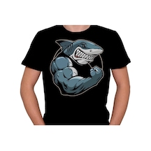 Shark Köpek Balığı Gym Fitness Body Building Tişört Unisex T-shirt 001