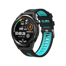 Galaxy Watch Uyumlu Active 2 40mm Krd-55  Kordon-siyah-mavi