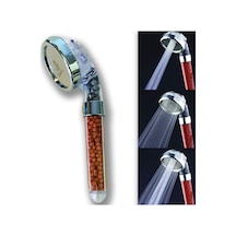Arıtmalı Tasarruflu Duş Başlığı - 3 Ayarlı Krom & Şeffaf,%200 Artan Basınç,%35 Tasarruf, Kireç & Klor Azaltıcı