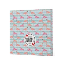 Flamingo 1 - Çizgisiz Yan Boyamalı Defter
