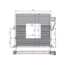 Orıs Klima Kondenseri Bmw E36 316i-318i-320i 90 490x426x16 Oto.-mek. Orıs Cbm105016 64538369105