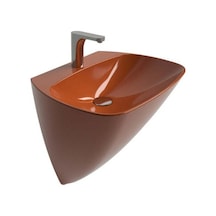 Loft Monoblok Lavabo Parlak Turuncu