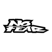 No Fear Sticker Oto Sticker Siyah 30 Cm