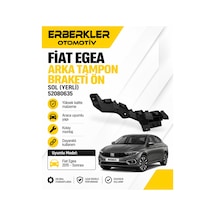 Fıat Egea Arka Tampon Braketi Arka Yerli Sol 2015- 52080635 - Erb904