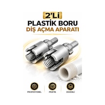 İç Dış Plastik Boru Diş Açma Seti 2 Li 1/2 Ve 3/4 İnç Borulara Uy