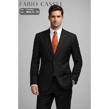 Regular Fit Takım Elbise Siyah Siyah - Siyah