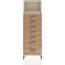 Kronos Dolap Tek Raflı 7 Çekmeceli 60x59x182 Aytaşı-çam Aytaşı