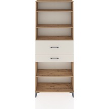 Arges Dolap 4 Raflı 2 Çekmeceli 88x30x221 Çam-aytaşı Atlas Çam