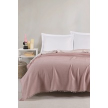 Eponj Home Pike Örtüsü Çift Kişilik Waffle Pudra Pudra