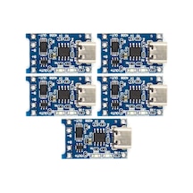 5 Adet Tp4056 Bms Korumalı Şarj Aleti 3,7v Type-c