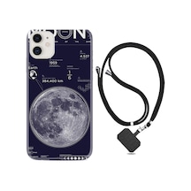 Apple Uyumlu iPhone 12 Kılıf Boyun Askılı Moon info 1424