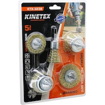 Go İthalat 5pcs Saçaklı Çelik Tel - Çanak Fırça Seti Ktx-3238