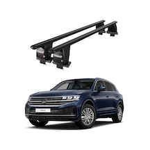 Royal Volkswagen Touareg 2018 Ve Sonrası Uyumlu Siyah Kilitli Ara Atkı Port Bagaj Tavan Barı