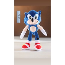 Sevimli Sonic Peluş Oyuncak Büyük Boy 45 Cm Hediyelik Uyku Arkadaşı Mavi