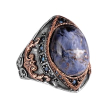 Gerçek Doğal Pietersite Taş Yüzük, Gümüş Yüzük Erkekler İçin Gümüş