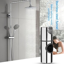 Primepickings 25mm Abs Krom Yedek Duş Başlığı Raylı Kaydırıcı Tutucu Ayarlanabilir Yükseltici Braketi Ra Krom