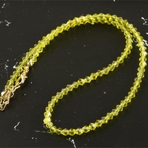 Cosmotex 4 Mm Kristal Kolye-sarı