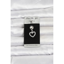 316l Cerrahi Çelik Sallantılı Kalp Model Göbek Piercing Çok Renkli 41349430