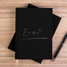 Fizik Emc2 Siyah Çizgisiz Kanvas Defter