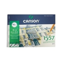 Canson 1557 180 Gr Dokulu Desen Çizim Defteri 35x50 Cm Ekstra Beyaz Renk 15