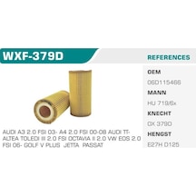 WINKEL WXF-379D WINKEL YAĞ FİLTRESİ GOLF V JETTA III PASSAT / A3