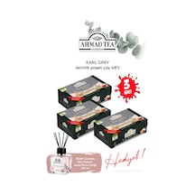 3 Paket Earl Grey Demlik Poşet Çay 48 Li 154 G Ve Oda Kokusu