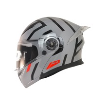 Motosiklet Çene Açılır Kask Ece 22.06 Güvenlik Sertifikalı Güneş Vizörlü Motor Kaskı Upset Gri