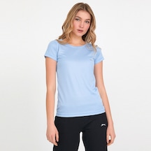 Slazenger RELAX IN Kadın Slim Fit Açık Mavi Tişört