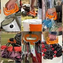 2 Adet Çok Amaçlı Market Pazar Poşet Taşıma Aparatı Poşet Tutucu Taşıma Kiti Turuncu