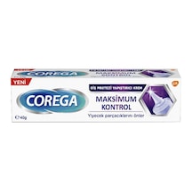Corega Maksimum Kontrol Diş Protezi Yapıştırıcı Krem 40 Gr