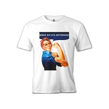 Bırak Evi Beyaz Erkek Tshirt