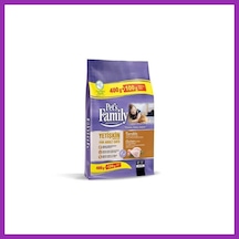 Pets Family Yetişkin Kedi Maması Tavuklu 400+100gr 1 Adet Bty