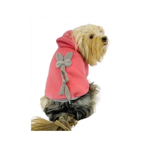 Pinky Rabbit Kapşonlu Sweatshirt Köpek Kıyafeti Köpek Elbisesi