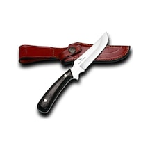 Bora 307 W Hawk Wenge Saplı Kamp Bıçak Kahverengi - Gümüş