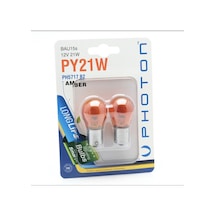 Photon Sinyal Ampülü Py21w Turuncu Amber 93 Ampül Şaş Tırnak İkili Paket