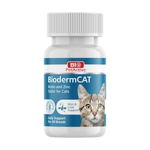 Bio Petactive Biodermcat Kediler İçin Biotin Ve Çinko Tableti 30 G 100 Tablet